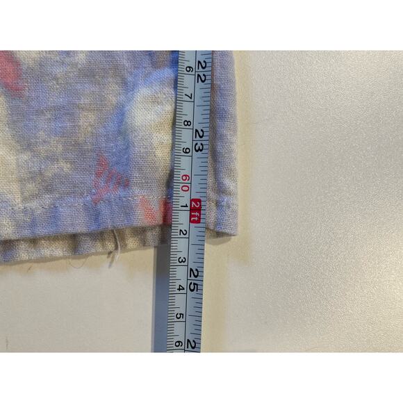 Modcloth Multicolor Tie Dye Floral Linen Blend Overalls 3X Boho Festival Wear - Picture 7 of 12